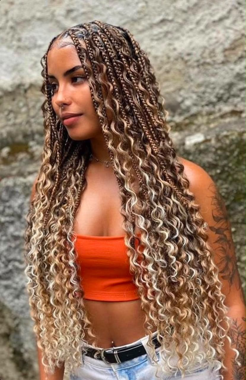 Goddess braids by Nessa's Touch Salon